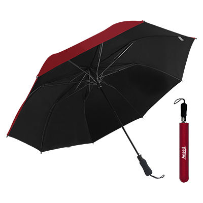 27" Auto-Open Premium Black Coated Umbrella 04